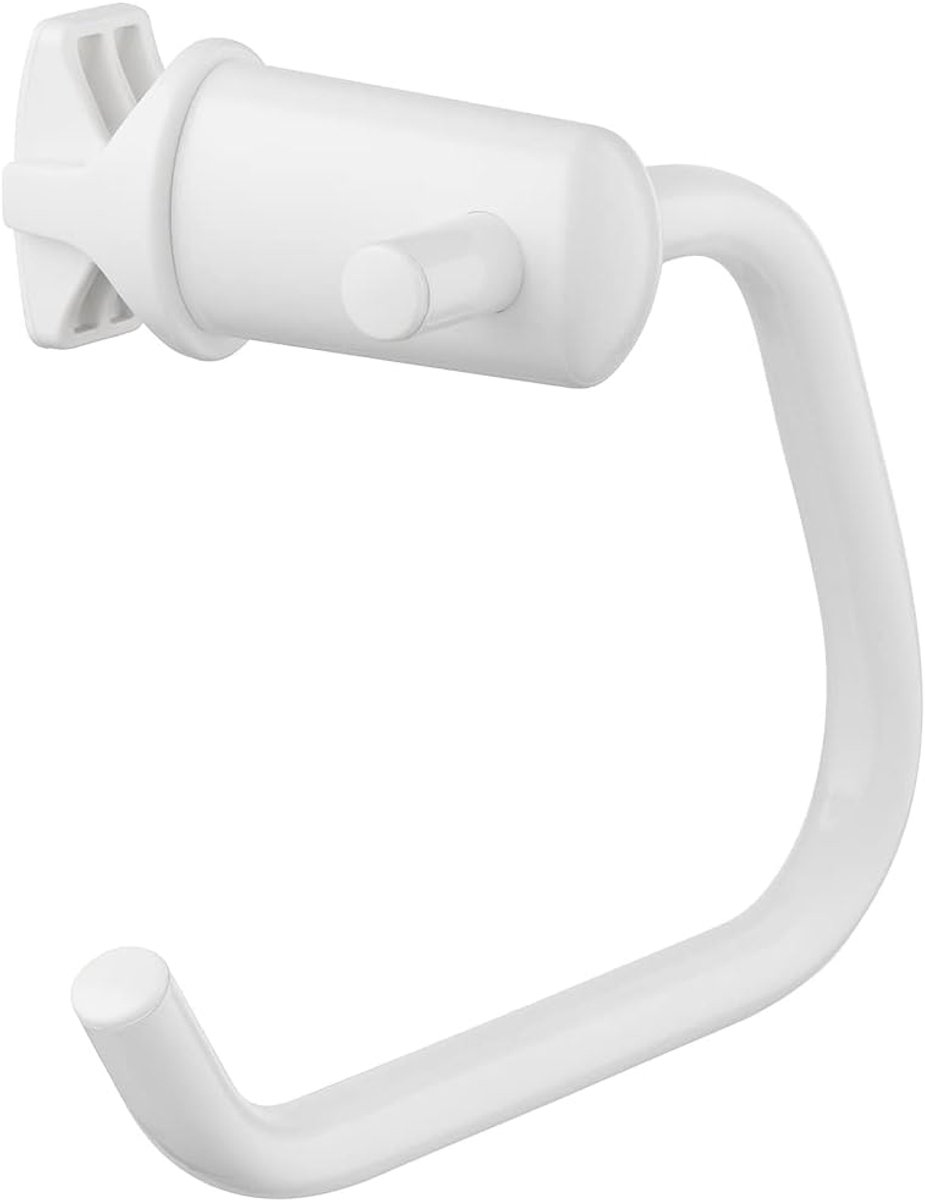SnelShoppen - Handy Pap Towel Radiator Toiletpapierhouder - Bevestigbaar aan Radiator - Wit - Ruimtebesparend - Tot 3 kg - Perfect voor Badkamer en To