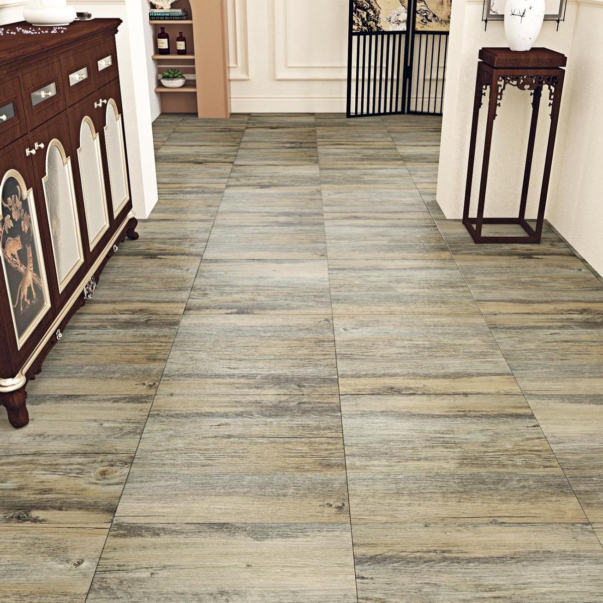 Houten vloertegels - Vinyl vloer - Vloer vernieuwen - Waterdicht en krasbestendig - 30.5 x