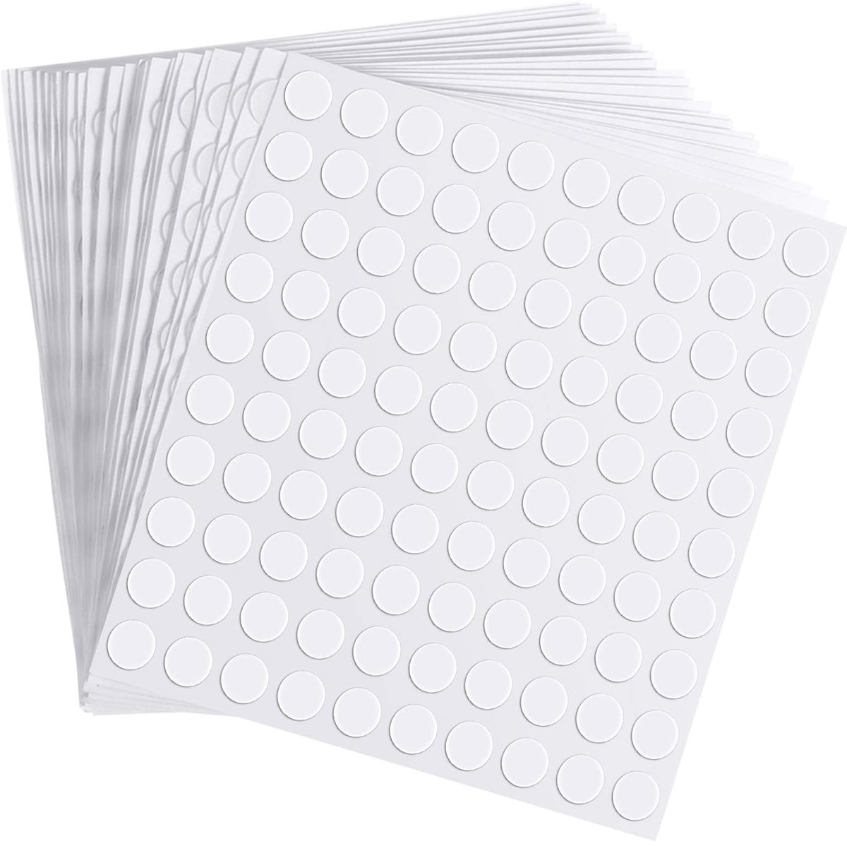 SnelShoppen - 3000 Dubbelzijdige Lijmdots, Transparante Hechtdots, Sterke Acryl Plaksticker, Waterdicht, 10 mm, Perfect voor Kantoor en Creatieve Proj
