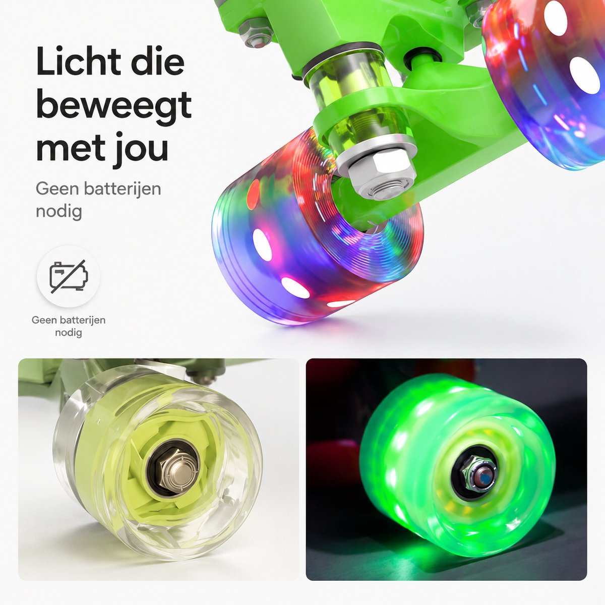 Suotu Skateboard - Skateboard Jongens – Wielen met LED-verlichting - ABEC-9 - Tot 50 kg - Skateboard Meisjes – Skateboard Volwassenen - Paars — afbeelding 7