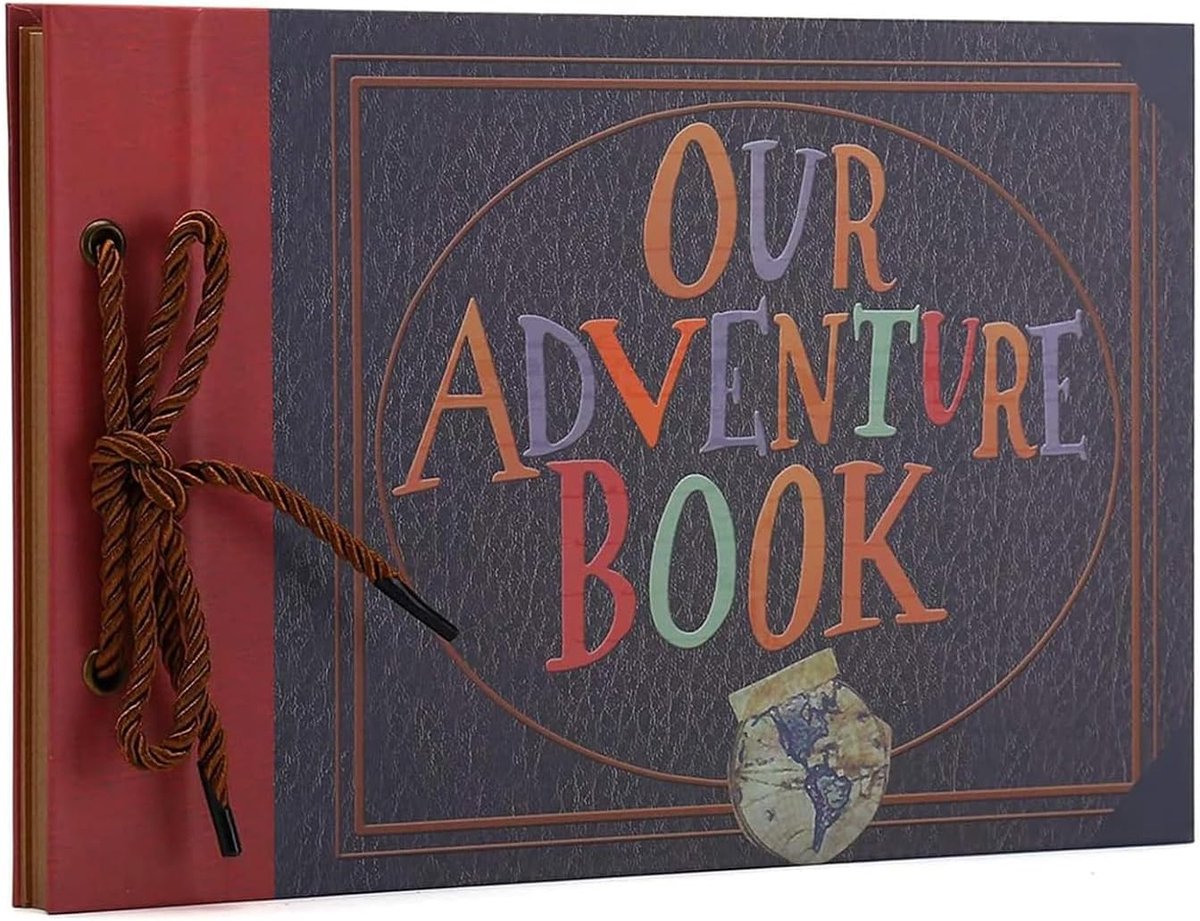 SnelShoppen - DIY Vintage Foto Album Scrapbook - 11.5'' x 7.7'' - 40 Bladen - Perfect als Gastenboek voor Bruiloft, Kerst, Verjaardag - Inclusief Cade