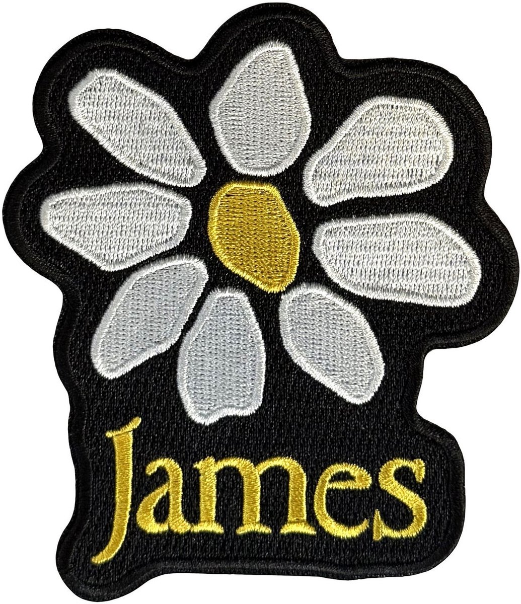 James - Yellow Logo White Daisy - patch