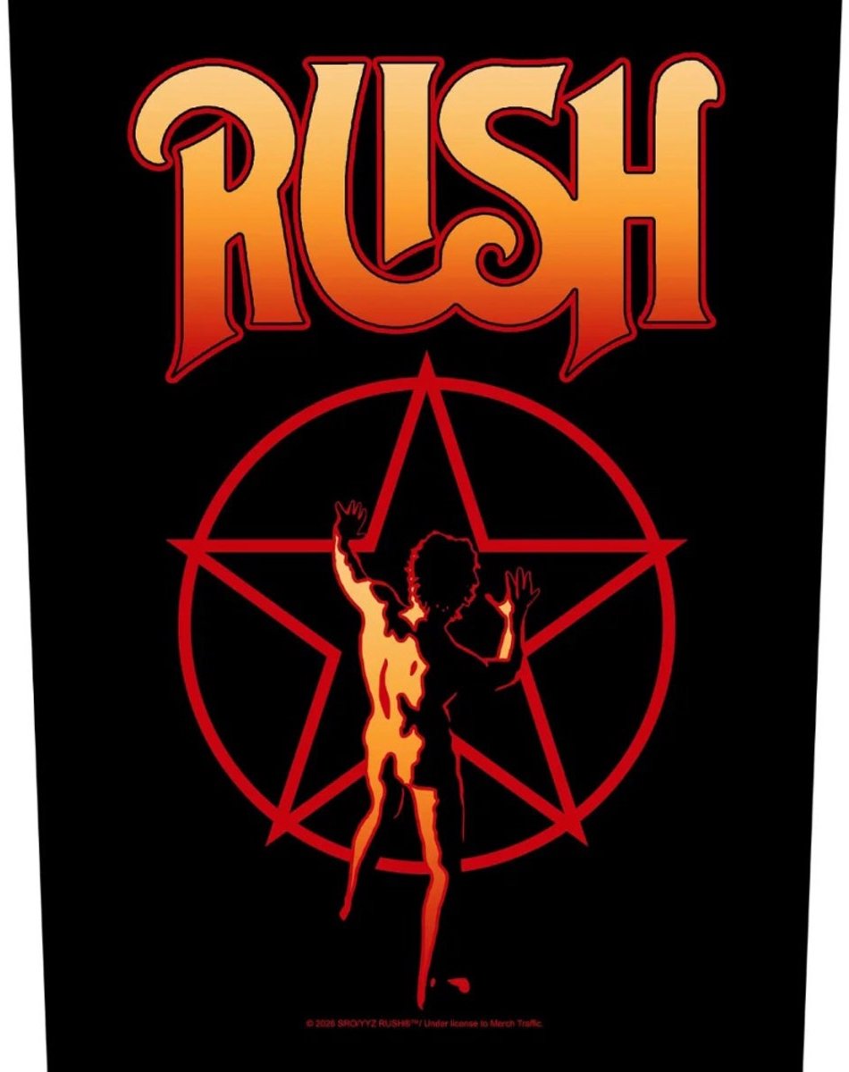 Rush - Starman Rugpatch - Zwart