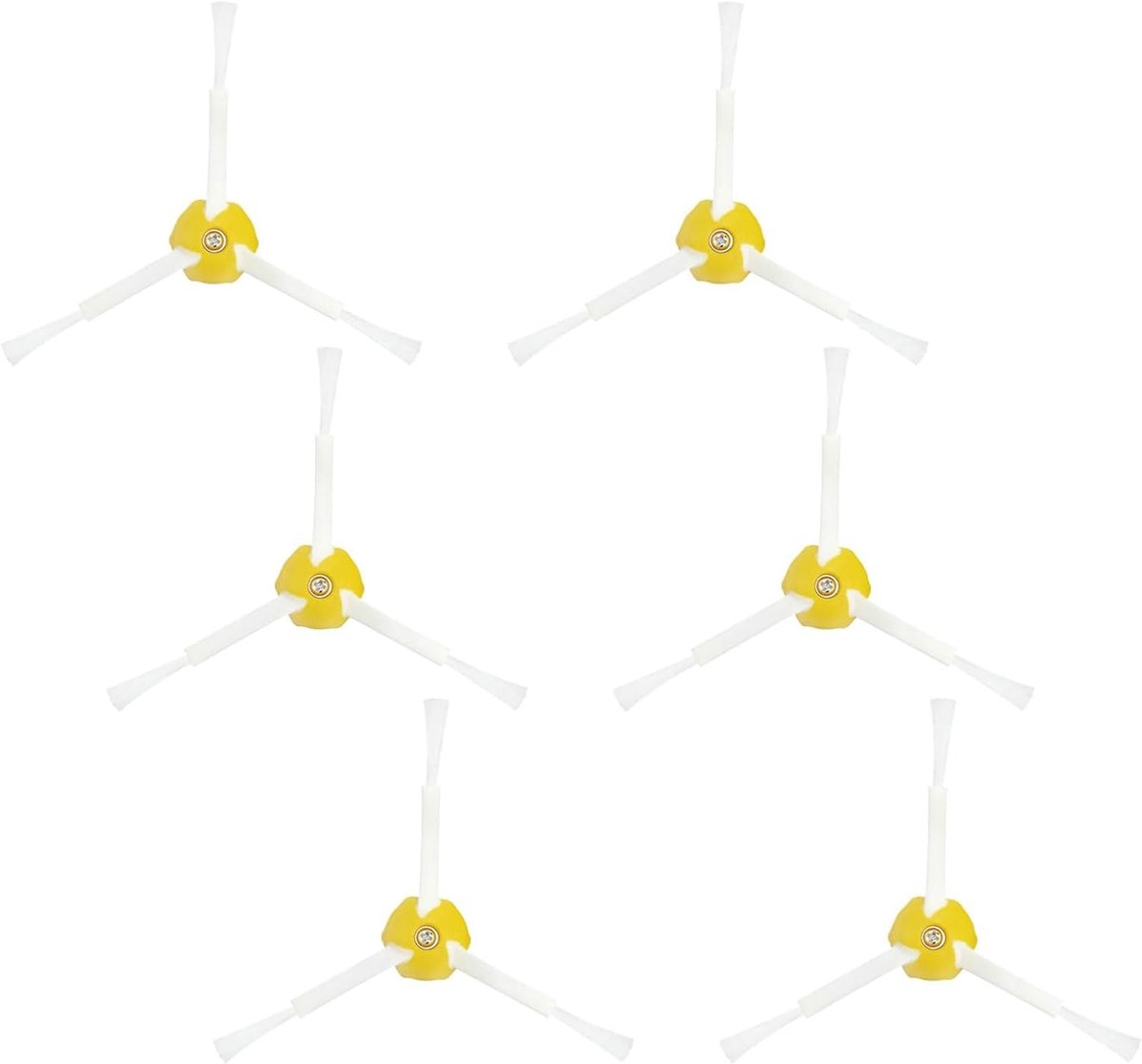 SnelShoppen - Side Brush Vervangset voor Robotstofzuiger, 6 Stuks Hoogwaardige Nylon en PP, Geschikt voor 600 700 800 900 Series, Duurzaam en Flexibel