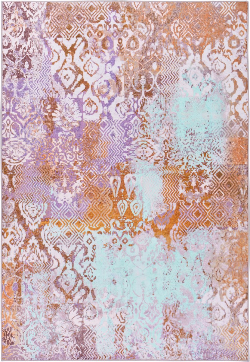 ZENVIRA - Vloerkleed - Meerkleurig - 140 x 200 cm - Polyester