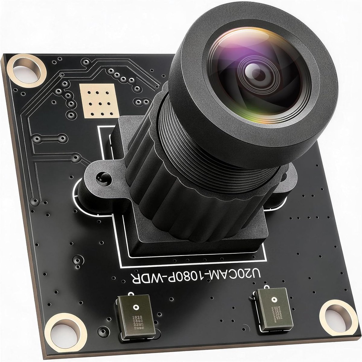 SnelShoppen - 1080P USB2.0 UVC Webcam met 121° Groothoek, Echte HDR/WDR Camera voor PC, Raspberry Pi, Windows, Linux, Mac OS, Plug & Play, Ingebouwde