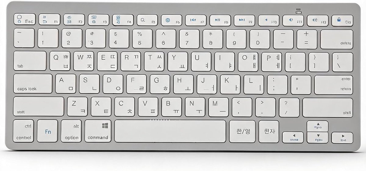 SnelShoppen - Draadloos Toetsenbord Mini 78 Toetsen Ultra Dun Multitalig Stil PC Toetsenbord voor Android/OS X/iOS, Ideaal voor Reizen en Kantoor