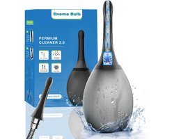 SnelShoppen - 245ML Anti-Reflux Douche en Filter, Enema voor Darmreiniging, Geschikt voor Douche Hoses, Eenvoudig en Comfortabel in Gebruik