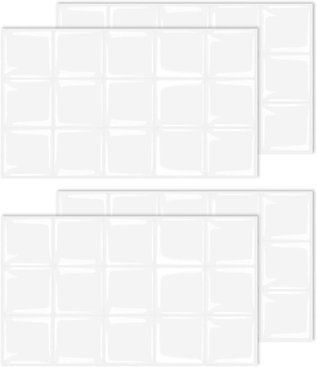 Plak Tegels - Keukenstickers Wandtegels - Keuken Verfraaien - 3D Kristal Effect - 4 Stuks