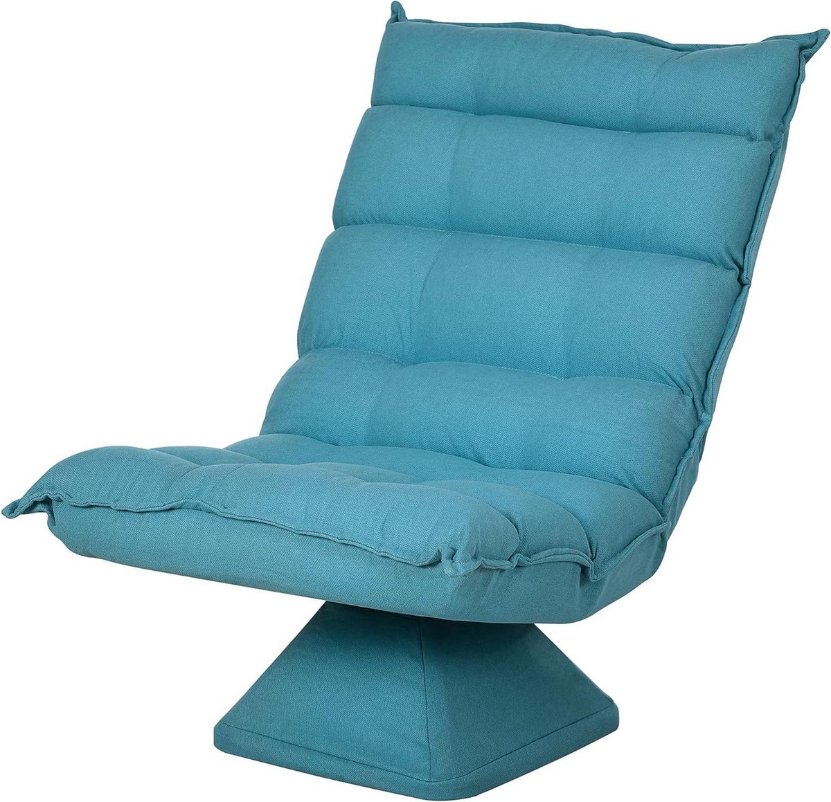 Vloerstoel - Relaxstoel - Ontspannen Zitten - 360 Graden Draaibaar - 62x70x95 cm - Blauw