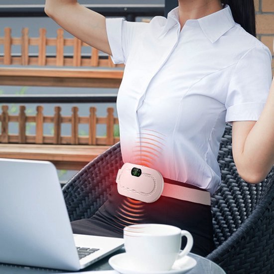 Buikmassageapparaat - 4 vibratiestanden, 3 verwarmingsstanden, oplaadbaar, ideaal voor vrouwen/vriendinnen/volwassenen. van Merkloos — afbeelding 3