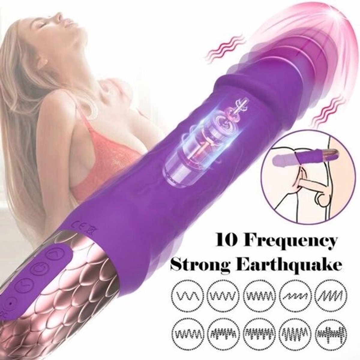Vrouwen-Oplaadbare-Dikke-Grote-Realistische-Dildo-G-spot-Konijn-Seks-Vibrator-Speelgoed