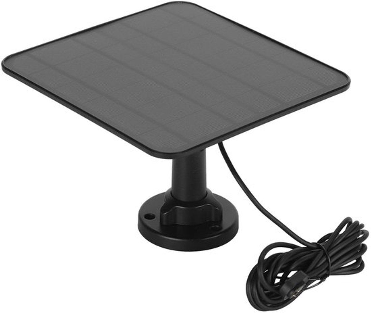 12W Zonnepaneel voor Arlo Pro 3 Pro 4 Ultra 2 Go 2 Camera, Video Deurbel Voeding voor Spotlight Camera Batterij met 3 meter Oplaadkabel, 360° Verstelbare Zonnebatterij, Zwart
