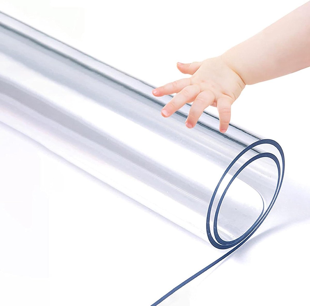 Tafelkleed Beschermhoes - Bureau Cover - Tafel Beschermen - Waterdicht Zacht PVC - 80x140 cm - Transparant