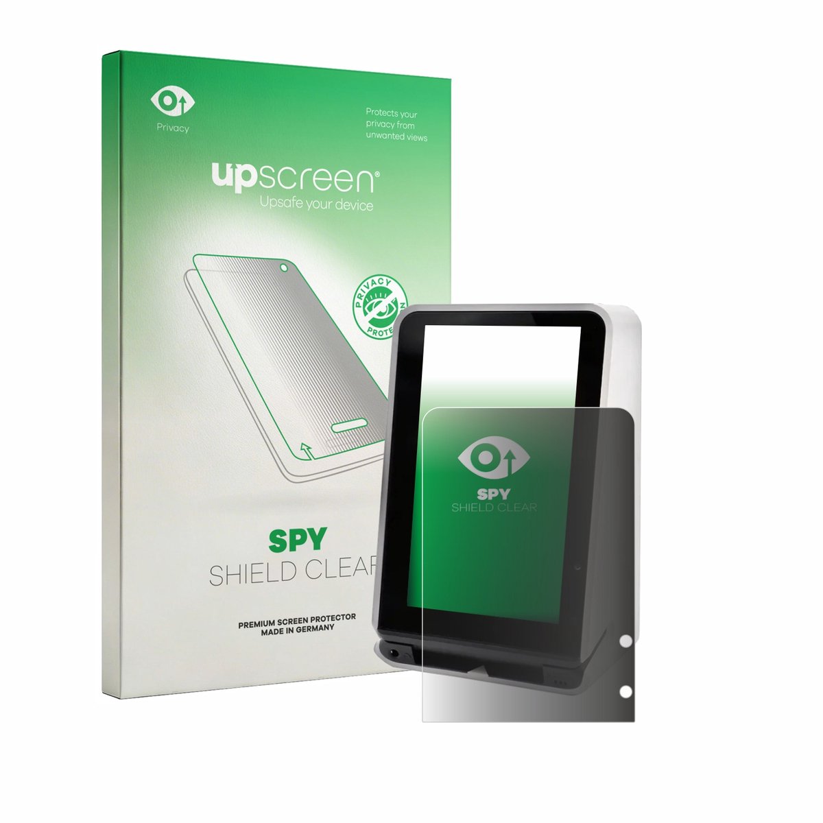 upscreen - privacy screenprotector voor SENVEND UX700 - Folie Beschermfolie Blauwlichtfilter