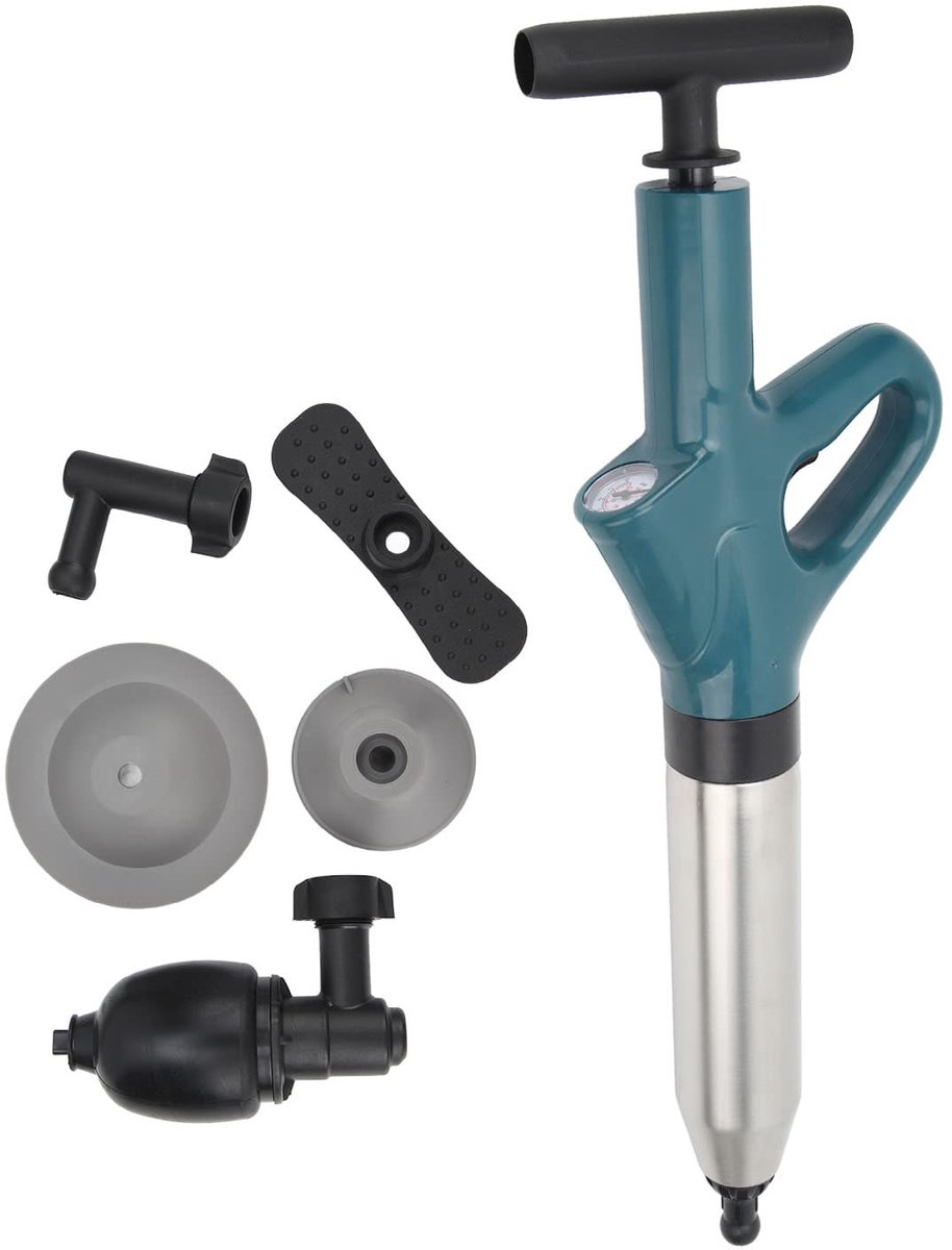 Dailygoods - Hoge Druk Toilet Flacon, Krachtige Afvoerreiniger met Luchtcompressie en Drukdisplay
