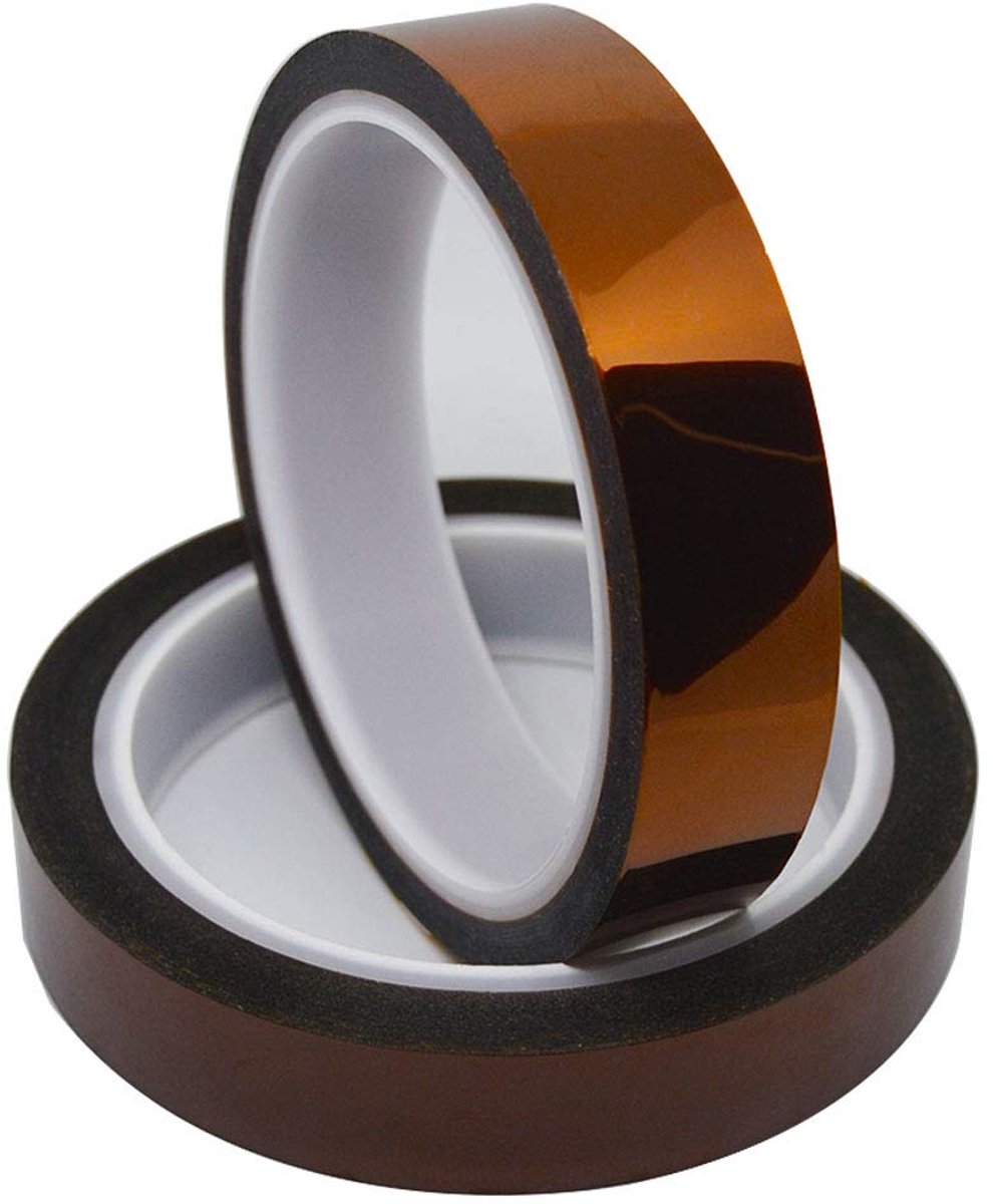 Dailygoods - Hoge Temperatuur Polyimide Tape - 33M x 20MM voor 3D Printen en Isolatie