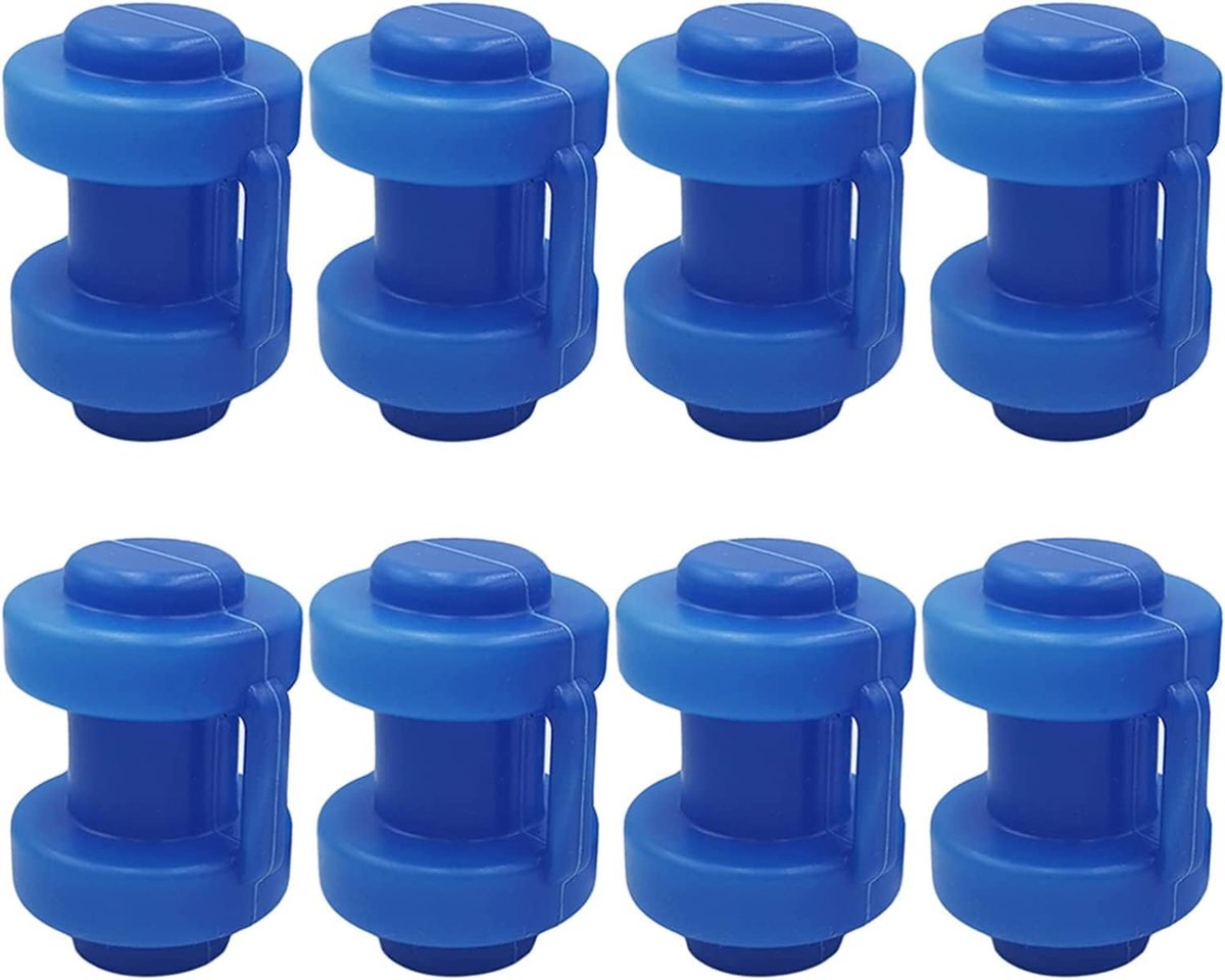 Dailygoods - 25 mm eindkappen voor trampoline - 8 stuks weerbestendig en elastisch