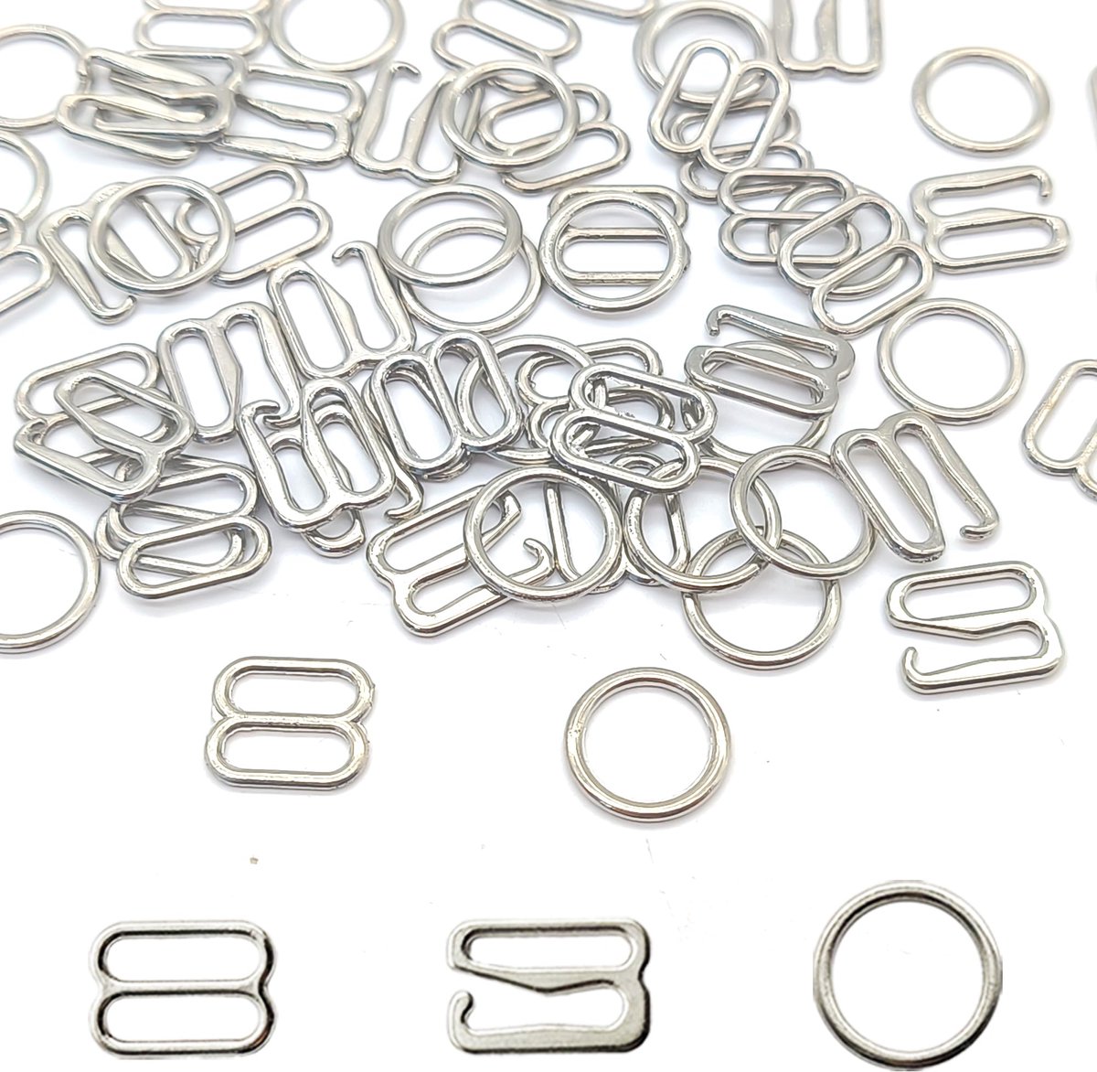 Dailygoods - 180 Stuks Ondergoed Sliders en Verstelbare Ringen voor Beha's en Badkleding