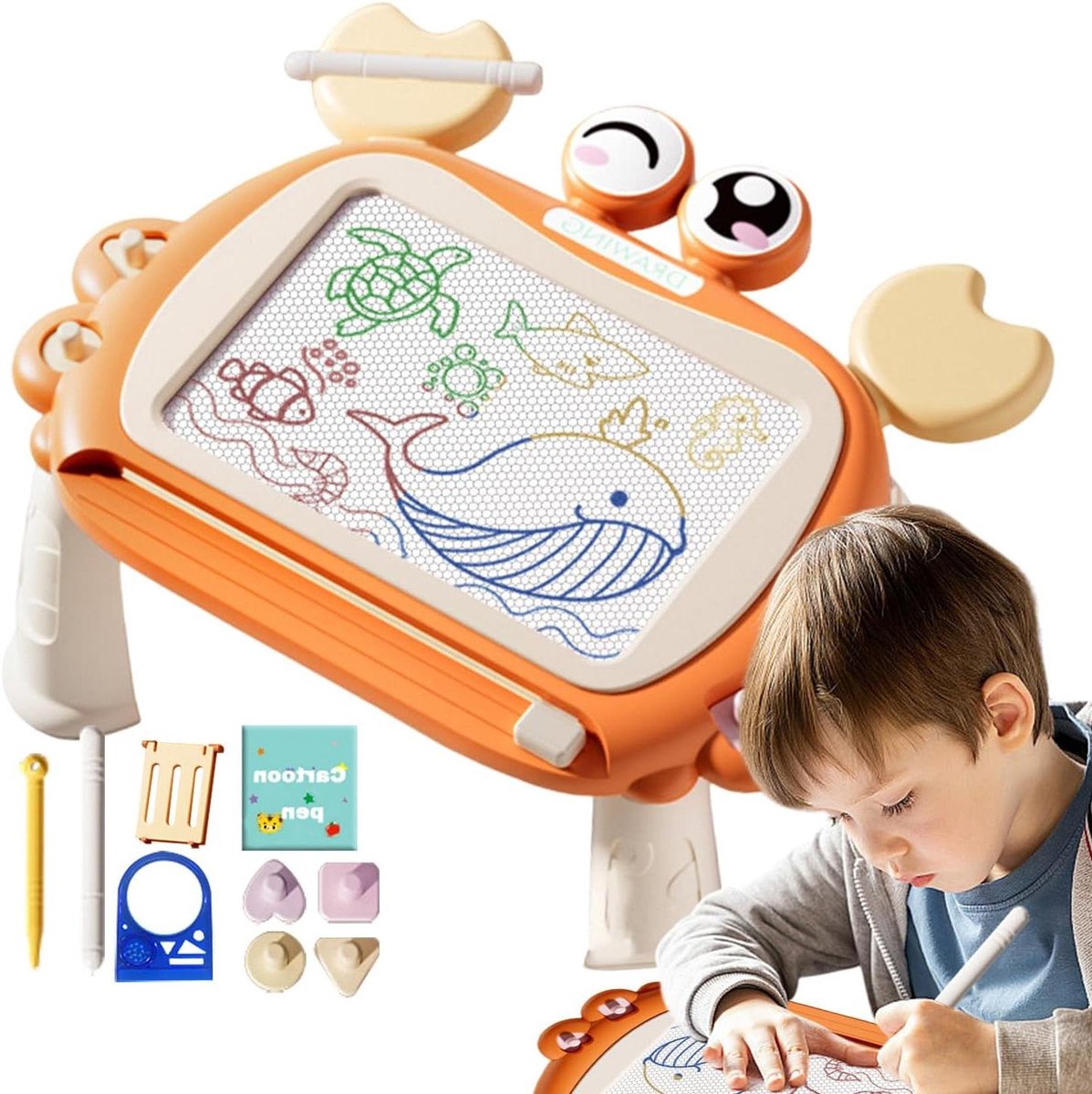 Magnetisch Tekenbord - Kinder Tekenbord Cartoon - Vroeg Educatief Spelen - Groot en Dik Ontwerp
