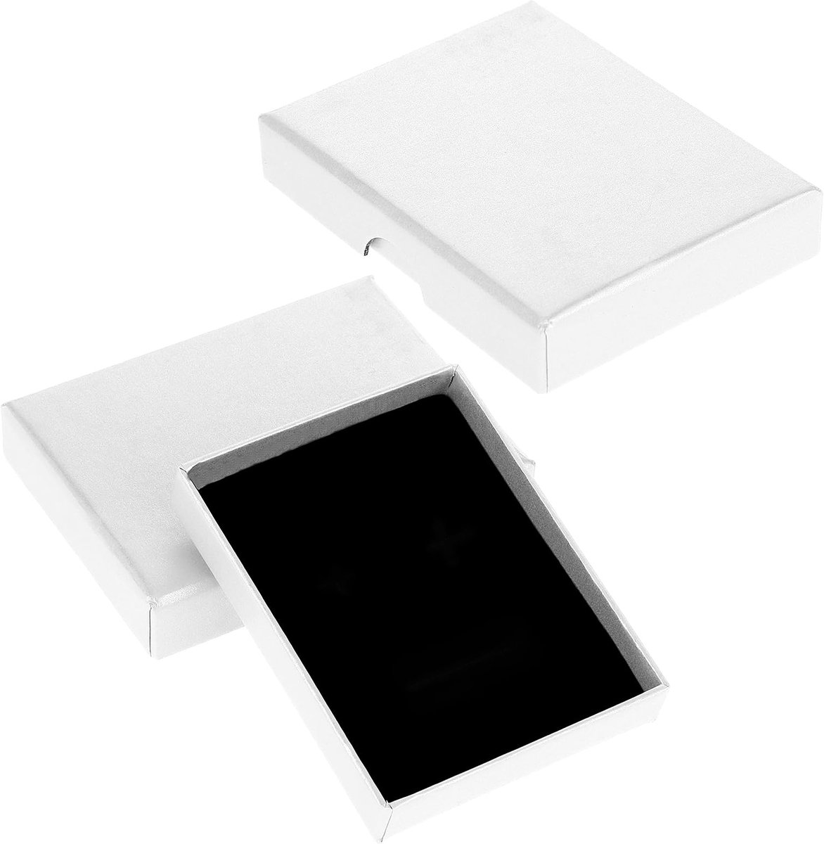 Dailygoods - Set van 2 Kleine Sieraden Geschenkdozen - Karton met Deksel