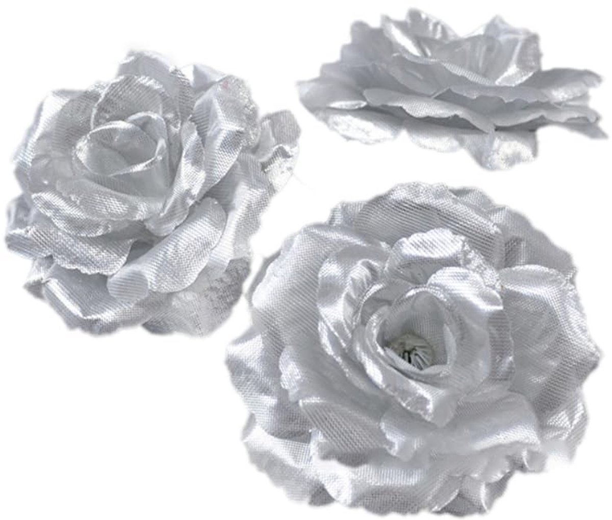 Dailygoods- Kunstbloemkoppen 40 Stuks - Neprozen / Bloemrozen - Decoratieve Bloemkoppen - DIY Bruiloft / Feest - Thuisdecoratie - Materiaal: Zijde, Diameter: 8 cm