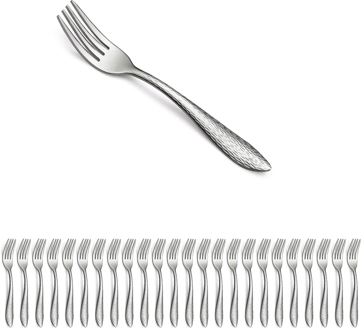 Dailygoods - 24-delige Set Dessertforks - Bestek voor Taart en Fruit