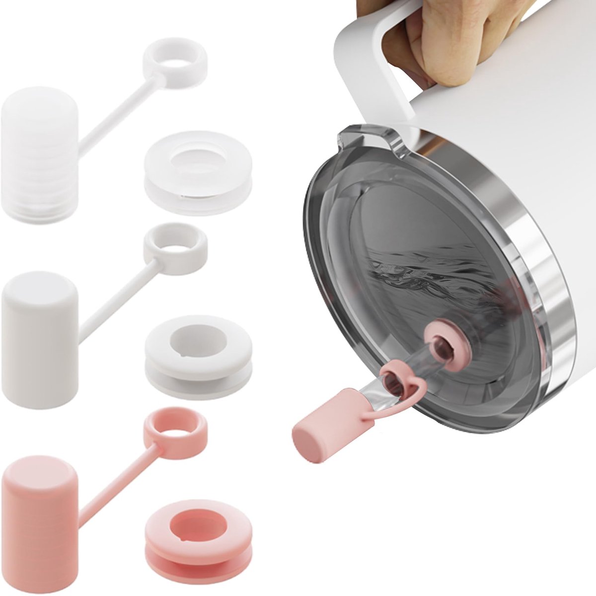 Dailygoods - Silicone Lekbeschermers voor Yeti Rambler - 3 Stuks