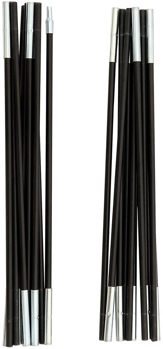 Dailygoods- Tentstok Lichtgewicht - Tentstokken Aluminium - Scheerlijnen - Strandtent - Duurzaam - 360 cm Lengte - Strandtentstok