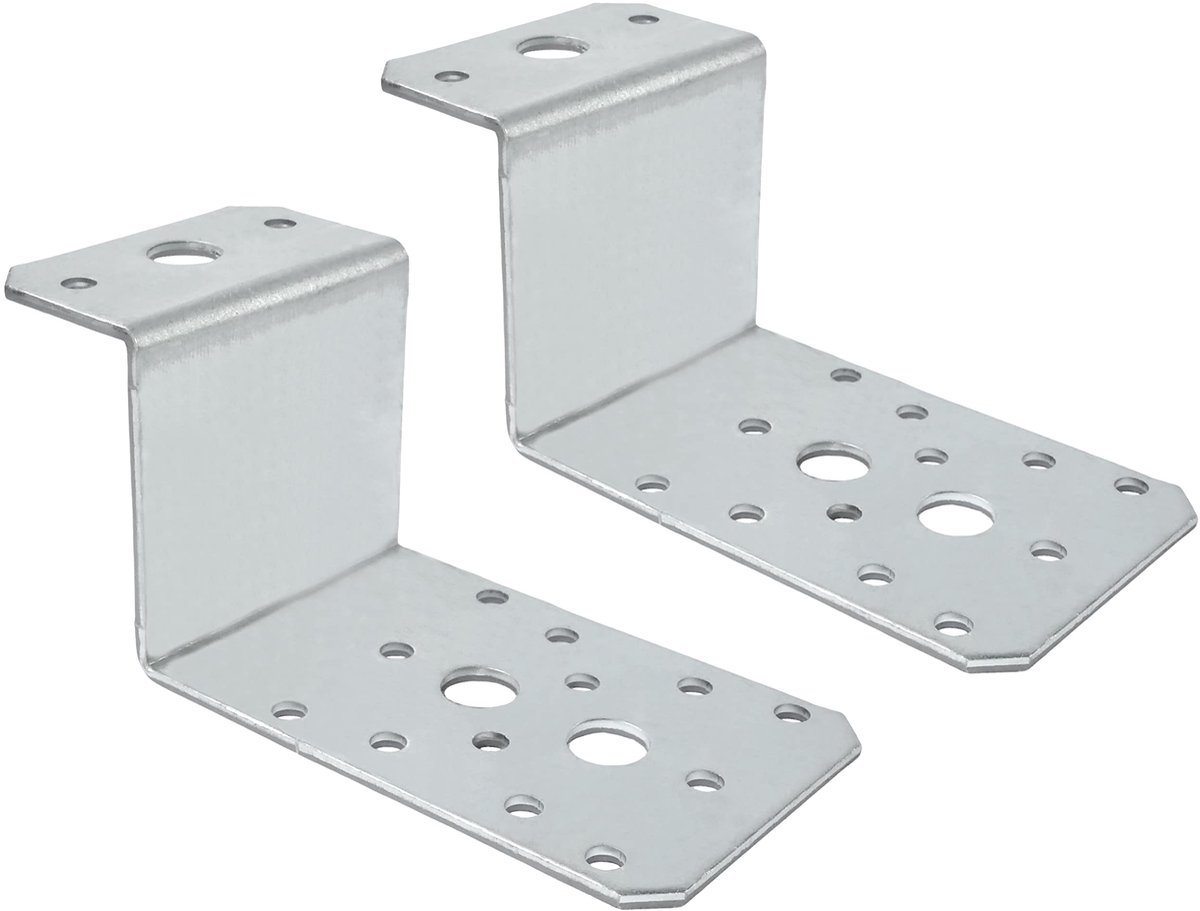 Dailygoods - Set van 2 Montage Hoeken in Z-vorm - Stevige Bevestiging