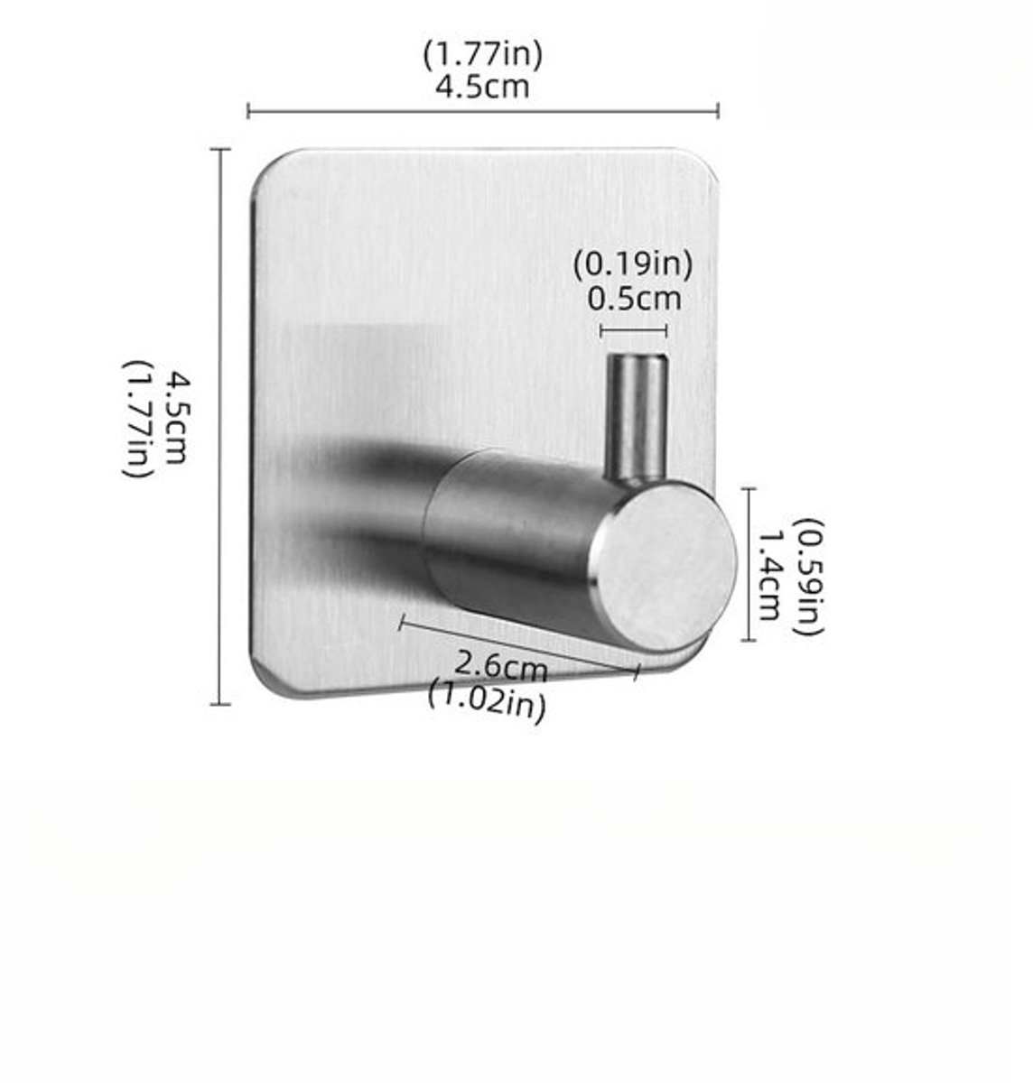 6 stuks, krachtige plakhaak - badkamerhaak, voor badkamer/keuken/kantoor, zware handdoekha