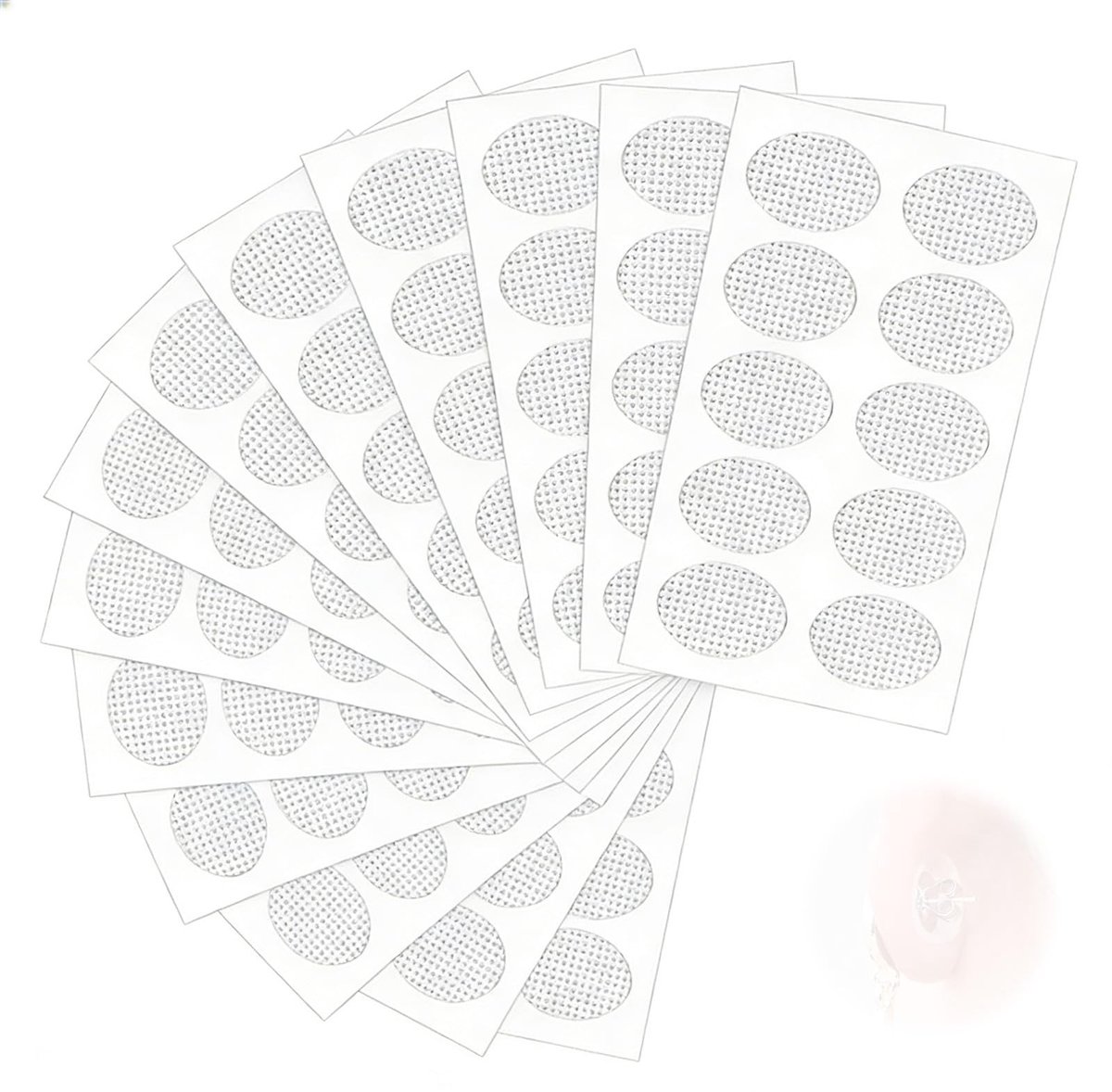 Dailygoods- Oorbelletjes 200 stuks - Onzichtbare zelfklevende pads - Voor uitgerekte/scheurde oorlelletjes - Verlichten belasting zware oorringen - Handig in gebruik - Plak en gebruik - Oorbelkussens