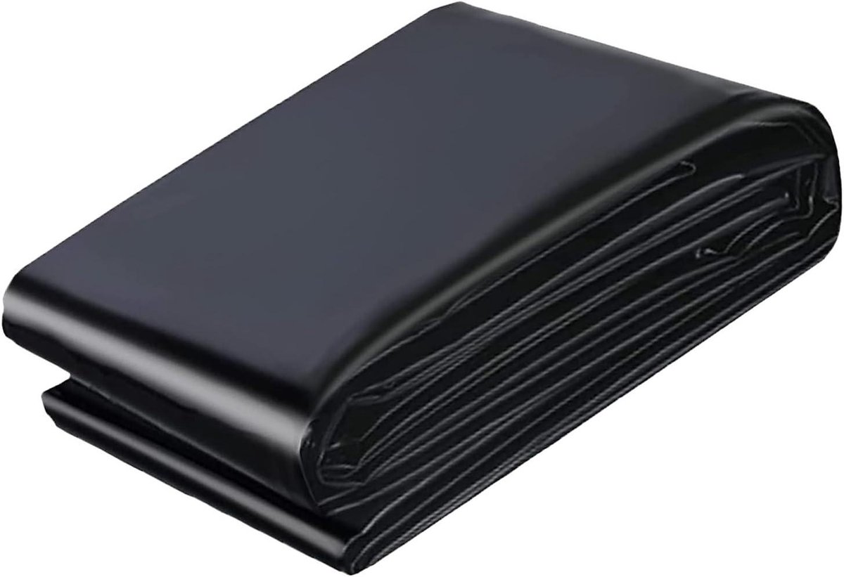 Vijverfolie - Waterdicht Membraan - Tuin Landschap - Scheurvast HDPE Materiaal - 8x11 meter - Zwart