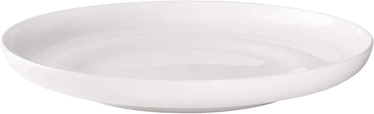 Gourmetbord - Dinerbord Serveerschaal - Dineren Buffet - Verzonken Spiegel - 27 cm - Zilver