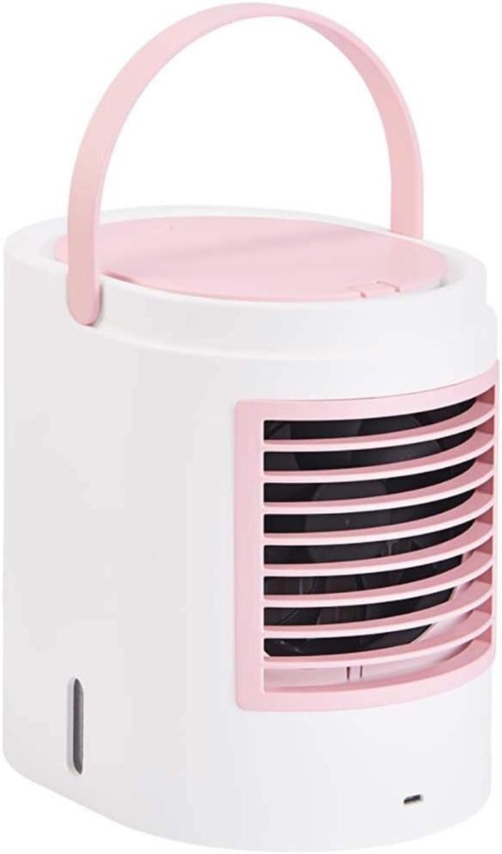 Bladeless Ventilator - Luchtkoeler - Persoonlijke Koeling - Ademend Nachtlicht - 380ml Tank - Roze