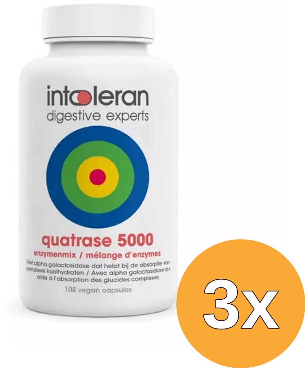3x Intoleran Quatrase 5.000 (108 capsules)