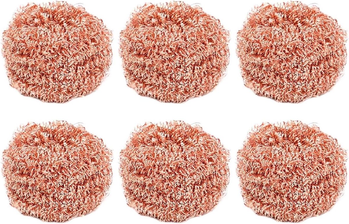 Koperen Schuurblokken - Keuken Reiniger - Vette Vlekken Verwijderen - Niet Krasgevoelig - 10 cm - Koperkleurig