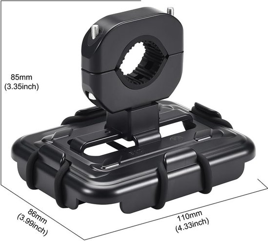 Speaker Houder - Draagbare Mount - Muziek Onderweg - Verstelbare Buisklem - 70-200mm - Zwart — afbeelding 5