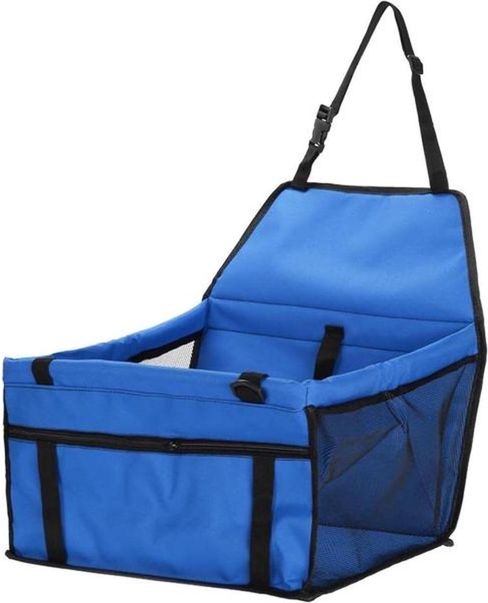 Honden Autostoel - Hondenmand Auto - Veilig Reizen - Opvouwbaar Ontwerp - 40x30x25 cm - Blauw