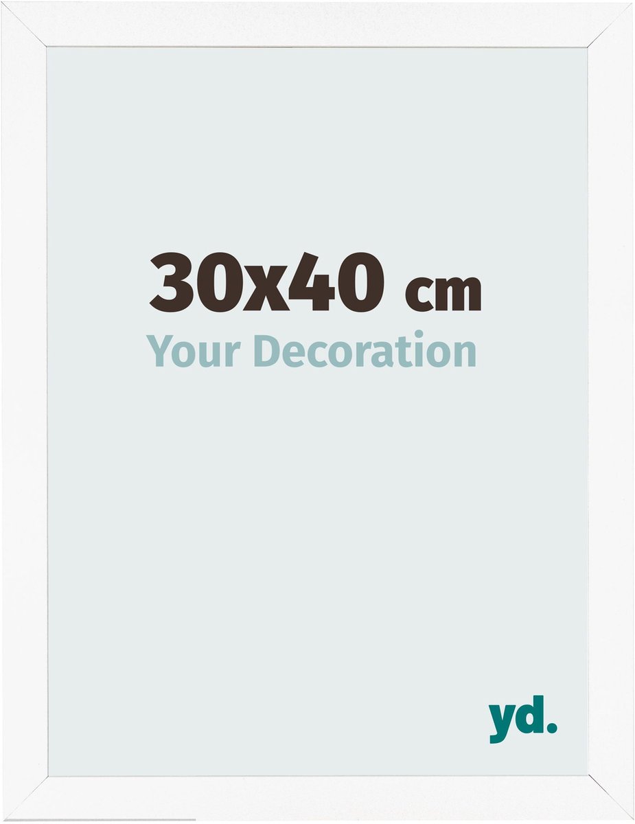 Your Decoration - Fotolijst 30x40 cm - MDF - Wit Mat - Bologna