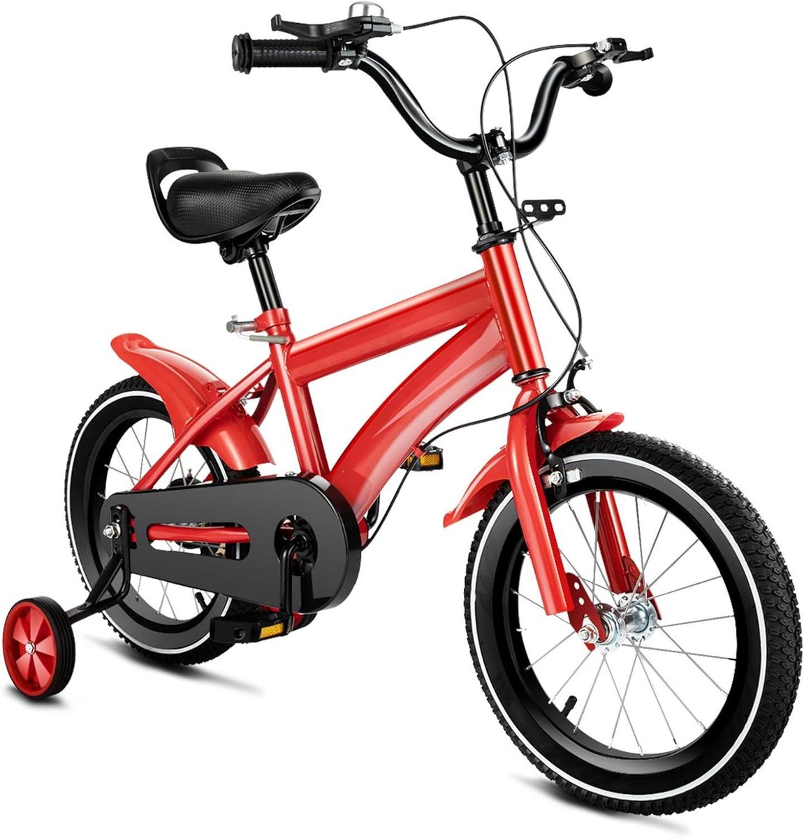 Kinderfiets 14 inch sfiets sfiets Leren Fietsen Met Steunwielen 14 inch Rood