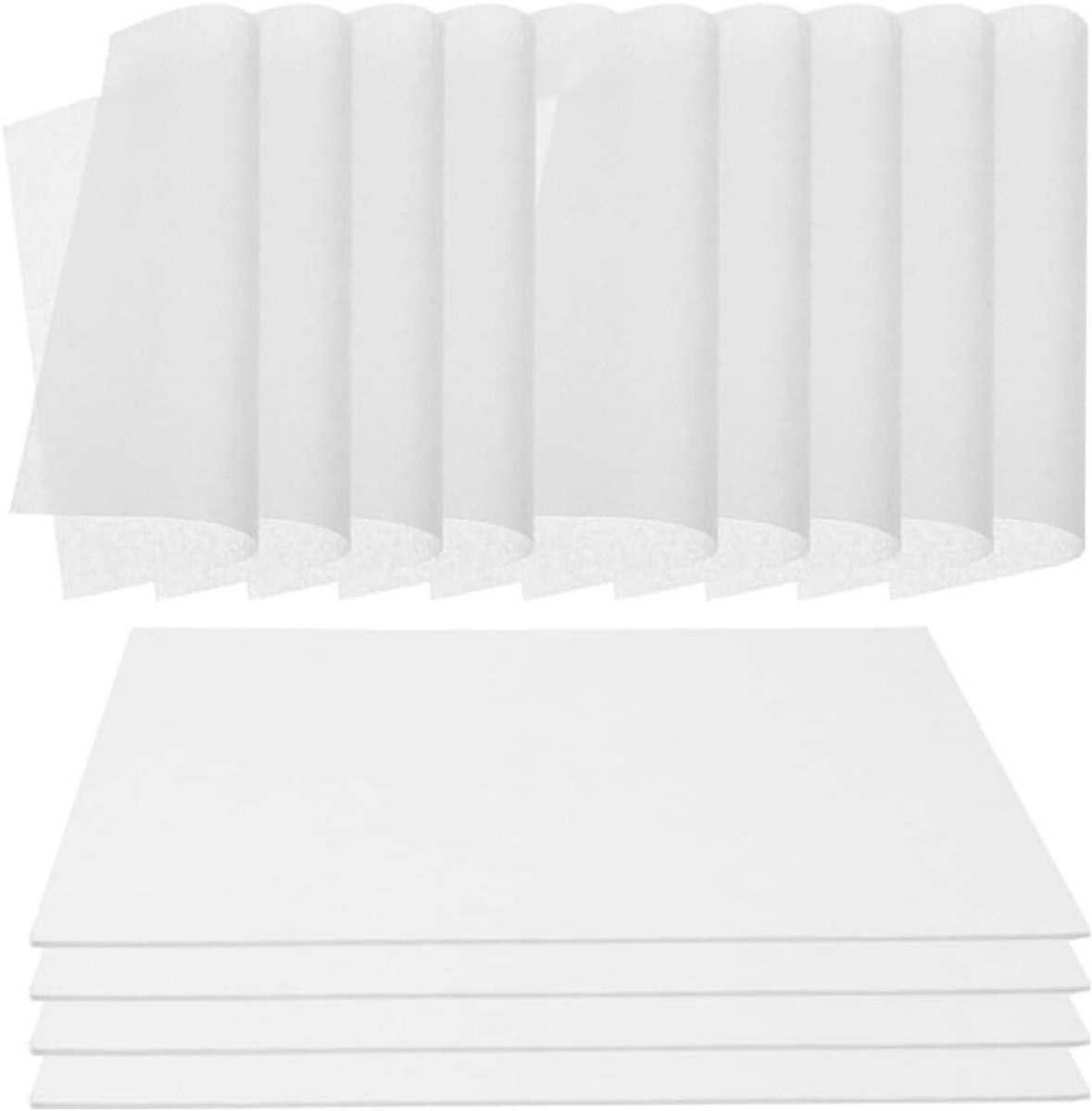 Bloemenpers Set - Droogplank Papier - Bloemen Drogen - Sterke Drukplaten - 14x14cm - Wit