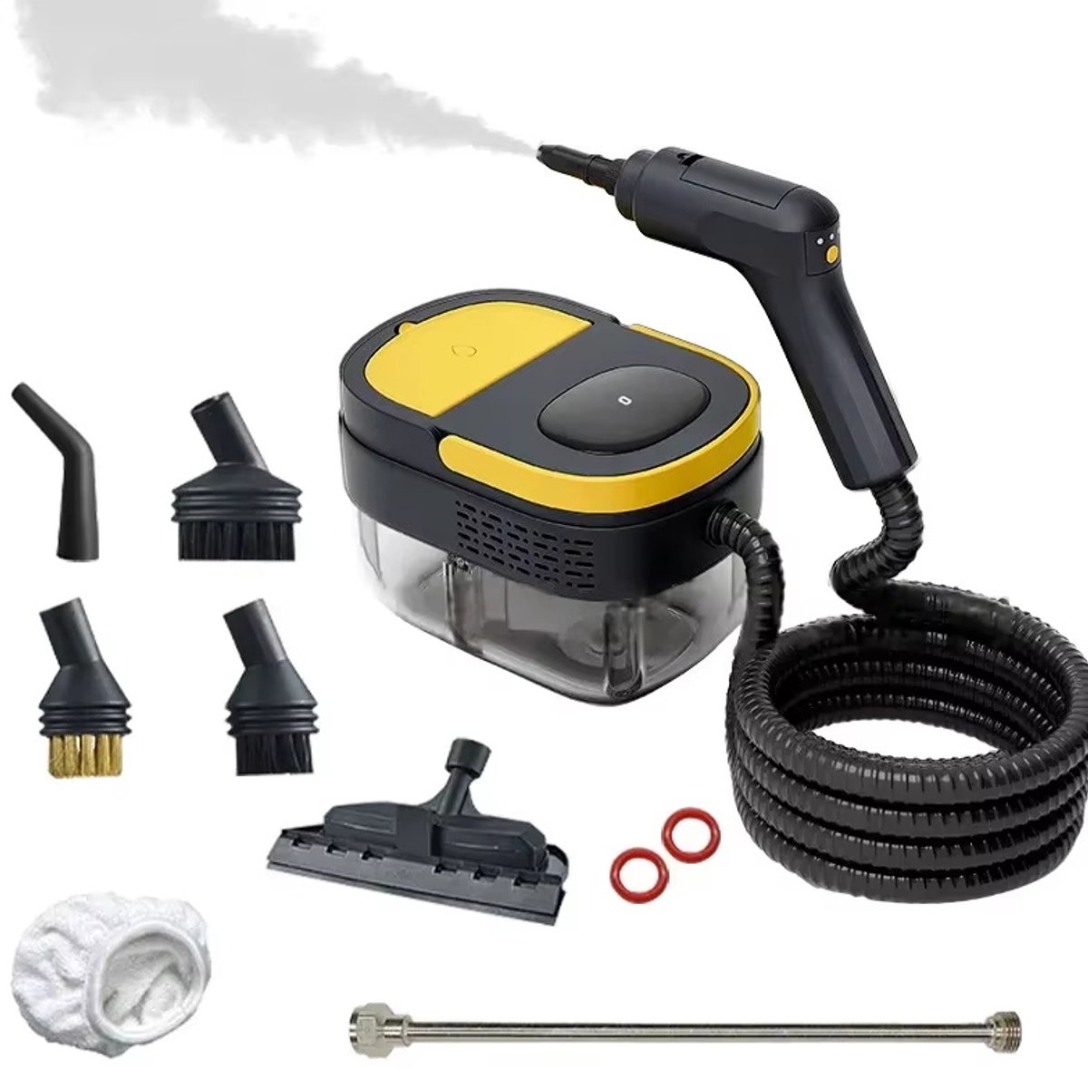 EAFC Stoomreiniger - Handstomer - Tapijtreiniger - Handstoomreiniger - Vlekkenreiniger voor Vloer en Badkamer - Kledingstomer - Keuken Stoomreiniger - 2500W - 3.6 Bar Stoomdruk - Meubelreiniger