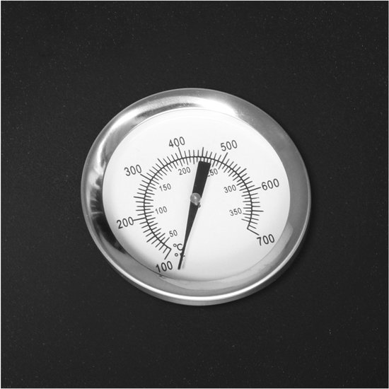 Gregman Roast 80 Houtskool BBQ - Grote Tuingrill met Deksel - Thermometer & Zijplanken - Verstelbare Luchtregeling - Zwart van Merkloos — afbeelding 5