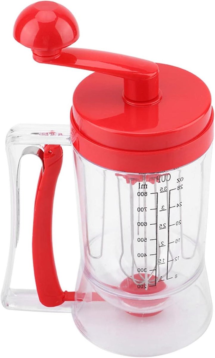 Beslag Mixer Dispenser - Beslag Blender Machine - Bakken Maken - Hand Crank Bediening