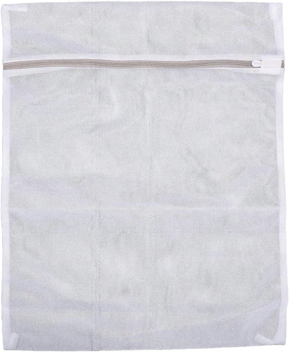 Mesh Waszak - Fijne Waszak - Beschermen van Kleding - Automatische Ritssluiting - 40x50cm - Wit