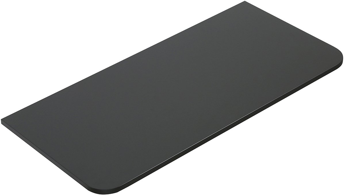 Wiesbaden Novira Topblad Afgeronde Hoeken - 100x48cm - Mat Zwart