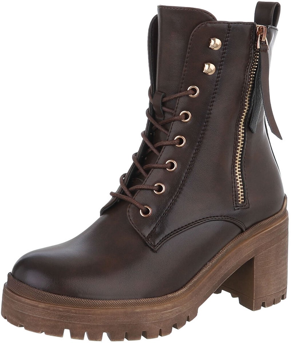 Enkelboots - veter en rits - dames Mt:38