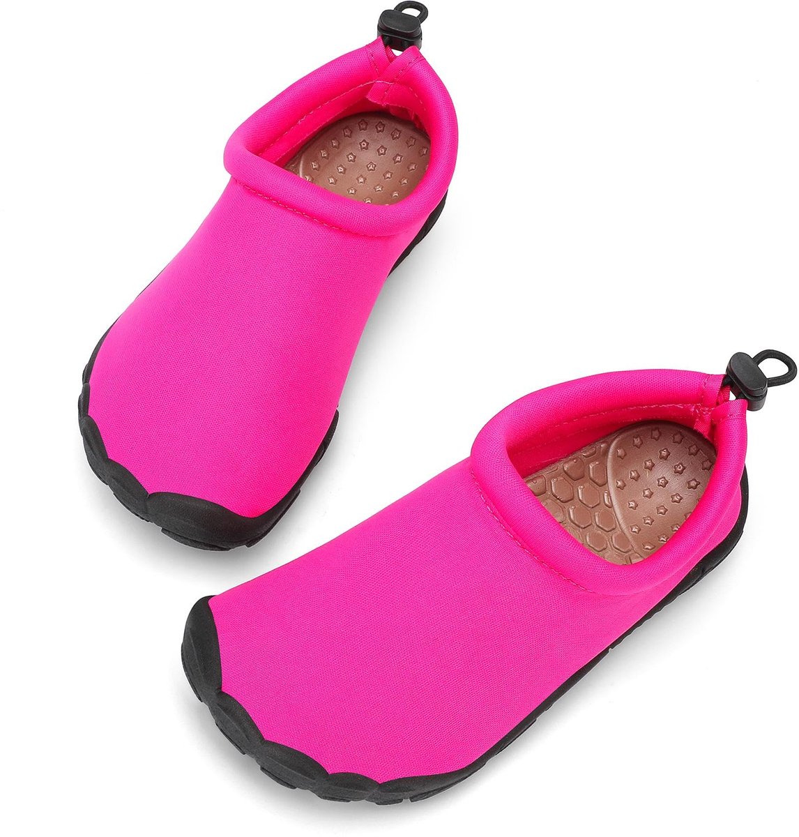 SnelShoppen - Sneldrogende Badschoenen voor Kinderen, Waterschoenen, Blotevoetenschoenen, Ademend, Antislip, Maat 24-35, Puur Rozerood, Voor Meisjes e