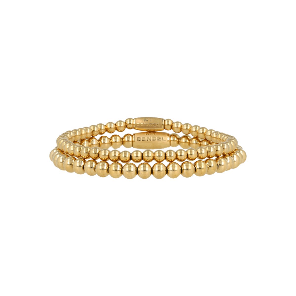 My Bendel - Armbanden Set - Goudkleurig met Kralen - met Luxe Cadeauverpakking | Sieraden Voor Dames | One-size